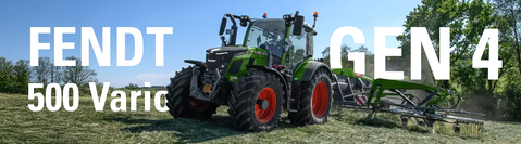 Fendt 500 Vario Gen4 kører på græsmark